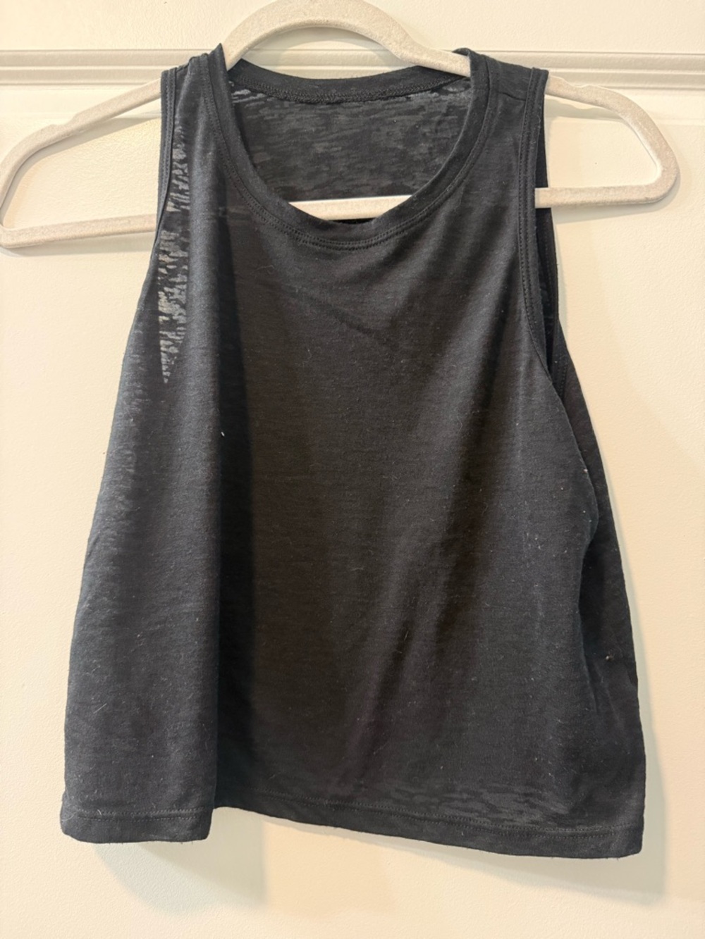 Women’s Sleeveless Black Yoga Tank Top